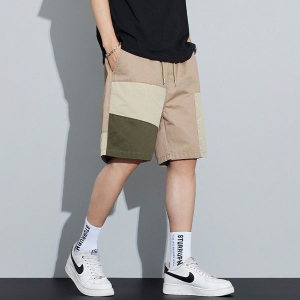 布勢撞色休閒五分短褲 - 3配色（限時特賣 - 5折） 幕峰MuFeng,男裝特賣,5折優惠,快閃活動,限時出清,網路購物,男裝品牌,超值優惠,時尚穿搭,2025特賣
