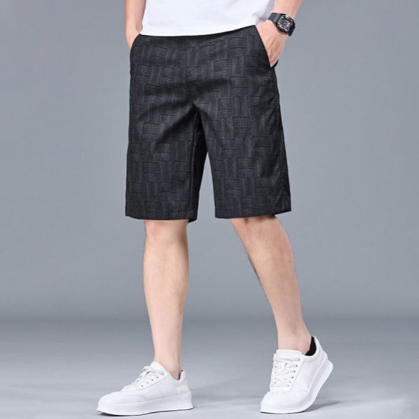 波影冰絲休閒短褲 - 4配色（限時特賣 - 5折） 幕峰MuFeng,男裝特賣,5折優惠,快閃活動,限時出清,網路購物,男裝品牌,超值優惠,時尚穿搭,2026特賣