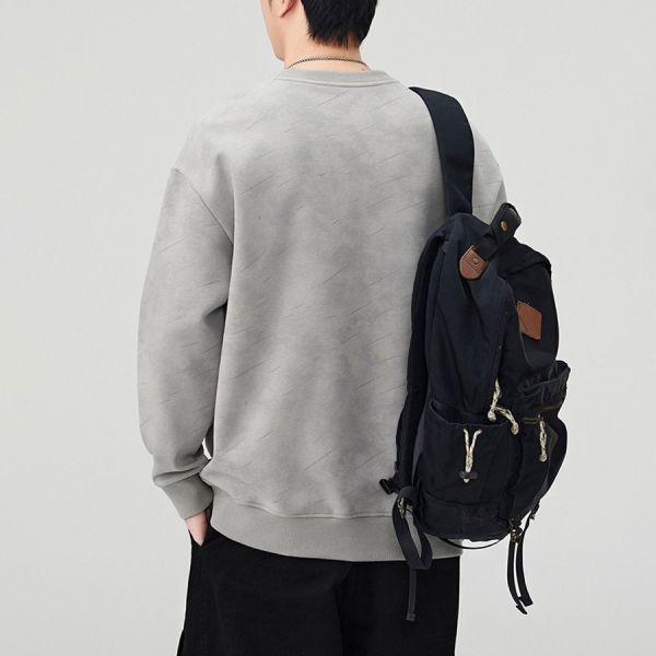 霧紋潮流休閒長袖 - 2配色（限時特賣 - 5折） 幕峰MuFeng,男裝特賣,5折優惠,快閃活動,限時出清,網路購物,男裝品牌,超值優惠,時尚穿搭,2026特賣