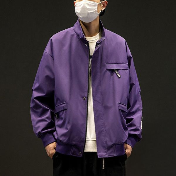 裕然立領工裝潮流外套 - 2配色 幕峰,班服,團服,流行,免運,穿搭,男裝,品牌,網購