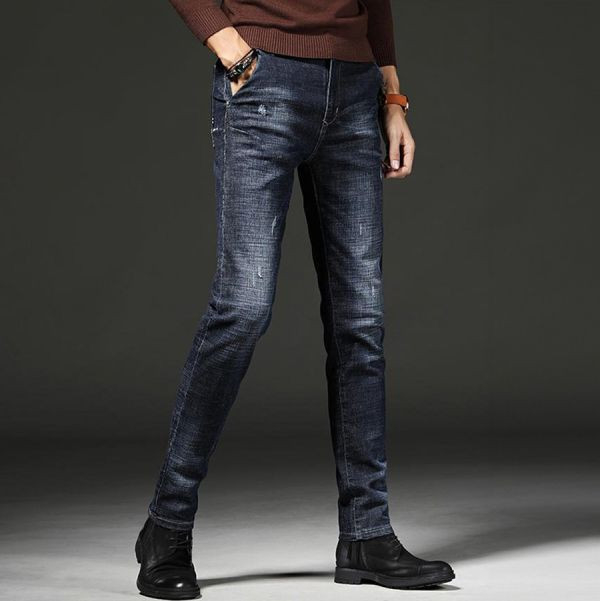 雄豪彈力修身牛仔長褲 - 1配色（限時特賣 - 5折） 幕峰MuFeng,男裝特賣,5折優惠,快閃活動,限時出清,網路購物,男裝品牌,超值優惠,時尚穿搭,2026特賣