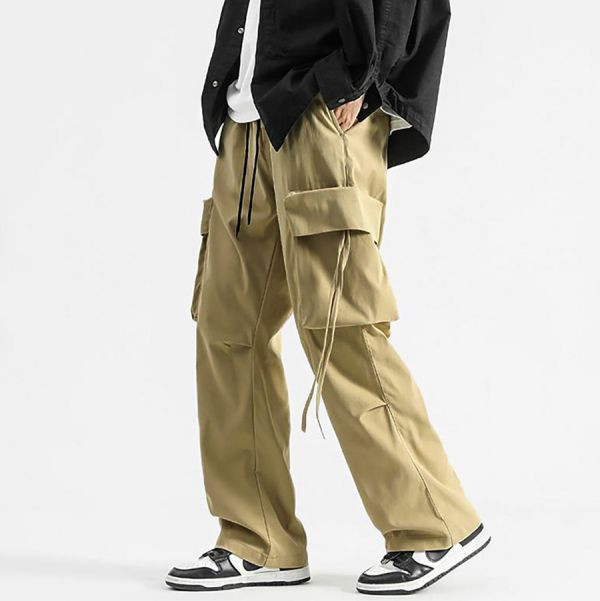 星旗工裝直筒休閒長褲 - 3配色（限時特賣 - 5折） 幕峰MuFeng,男裝特賣,5折優惠,快閃活動,限時出清,網路購物,男裝品牌,超值優惠,時尚穿搭,2025特賣