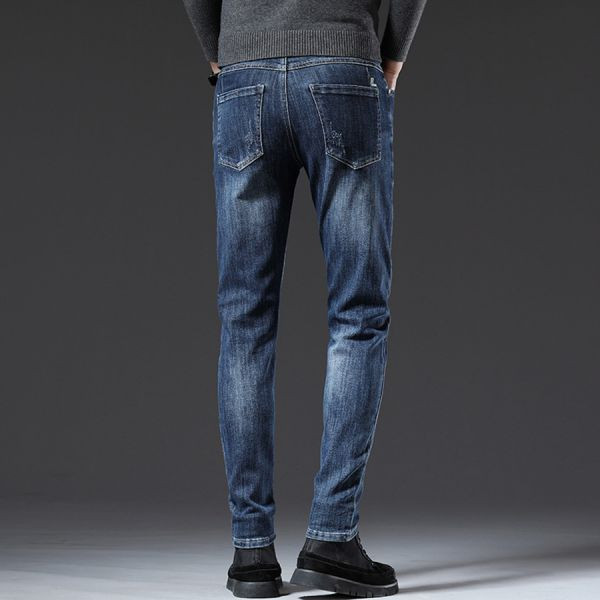 嵐綻彈力修身牛仔長褲 - 1配色（限時特賣 - 5折） 幕峰MuFeng,男裝特賣,5折優惠,快閃活動,限時出清,網路購物,男裝品牌,超值優惠,時尚穿搭,2025特賣