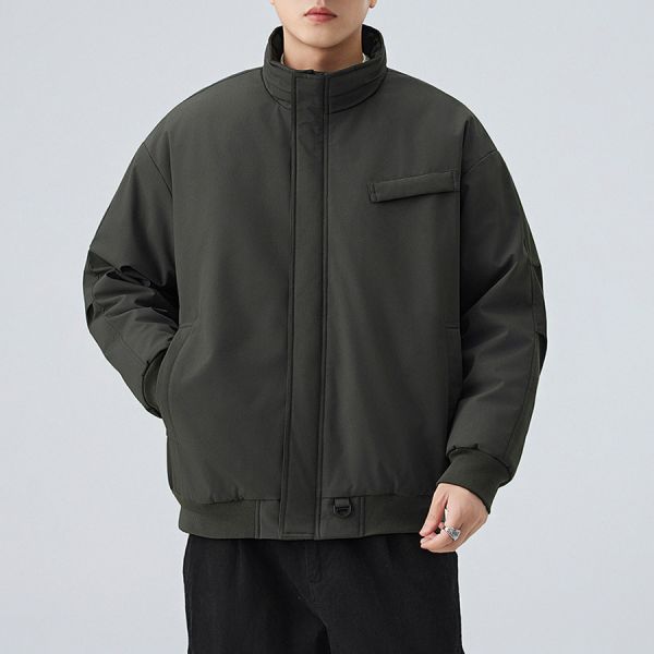 凜風立領防風保暖外套 - 3配色 幕峰MuFeng,男士棉服,立領外套,寬鬆棉服,休閒百搭男,加厚保暖服,面包服男,戶外棉袄,冬季男裝外套,帥氣休閒風