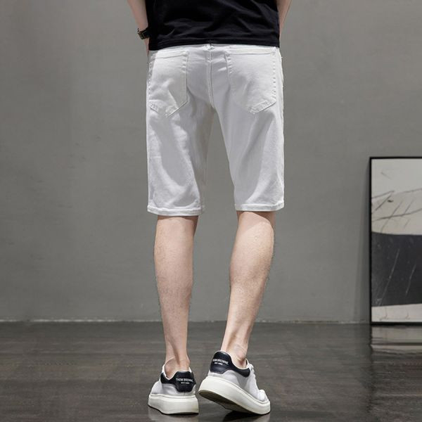 境白休閒牛仔短褲 - 1配色（限時特賣 - 5折） 幕峰MuFeng,男裝特賣,5折優惠,快閃活動,限時出清,網路購物,男裝品牌,超值優惠,時尚穿搭,2025特賣
