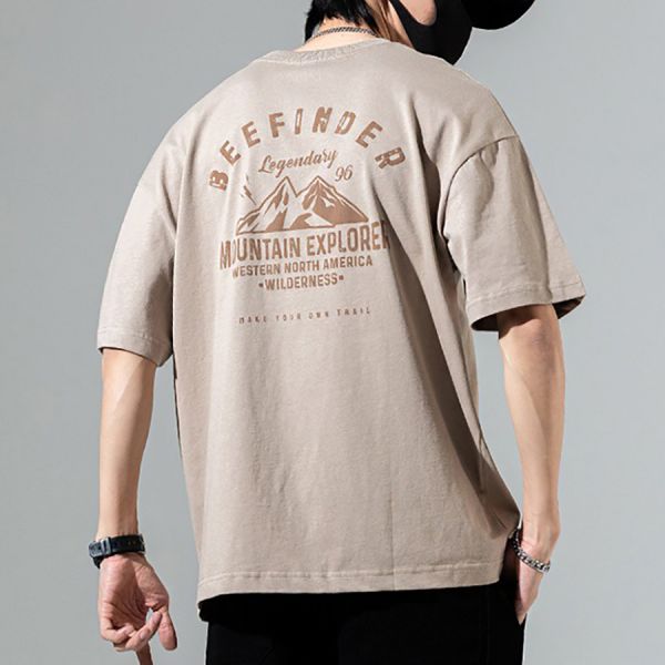 泉河印花休閒短袖 - 4配色 幕峰,班服,團服,外套,褲子,襯衫,男裝,牛仔褲,網路購物,購物
