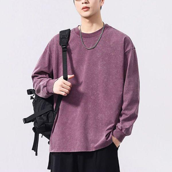 舊跡重磅復古潮流長袖 - 5配色（限時特賣 - 5折） 幕峰MuFeng,男裝特賣,5折優惠,快閃活動,限時出清,網路購物,男裝品牌,超值優惠,時尚穿搭,2026特賣