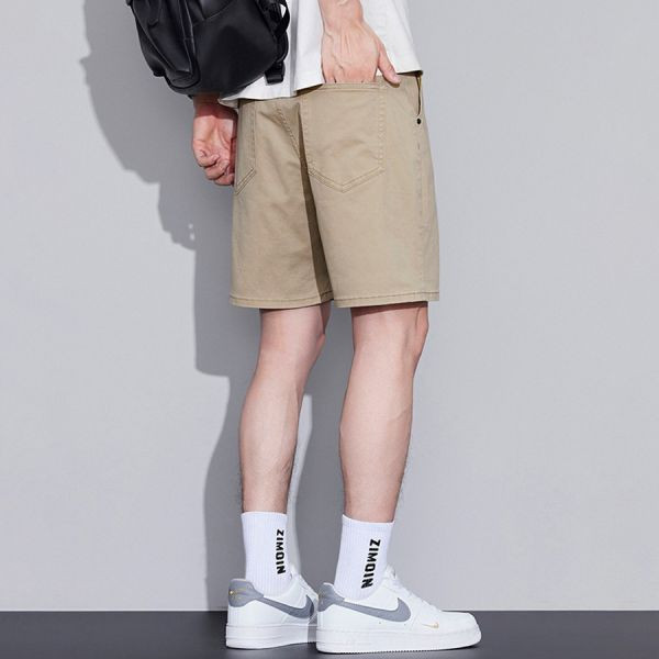 馳格休閒直筒四分短褲 - 4配色（限時特賣 - 5折） 幕峰MuFeng,男裝特賣,5折優惠,快閃活動,限時出清,網路購物,男裝品牌,超值優惠,時尚穿搭,2025特賣