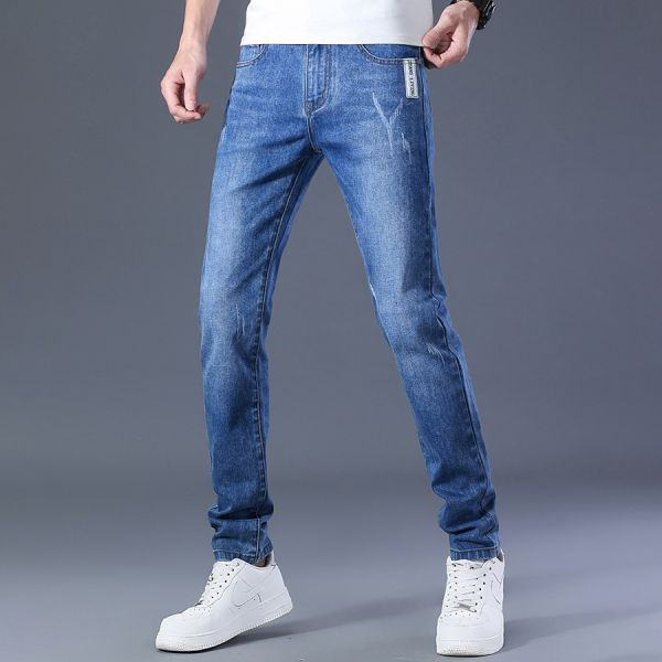 翔翼彈力修身牛仔長褲 - 4配色（限時特賣 - 5折） 幕峰MuFeng,男裝特賣,5折優惠,快閃活動,限時出清,網路購物,男裝品牌,超值優惠,時尚穿搭,2025特賣