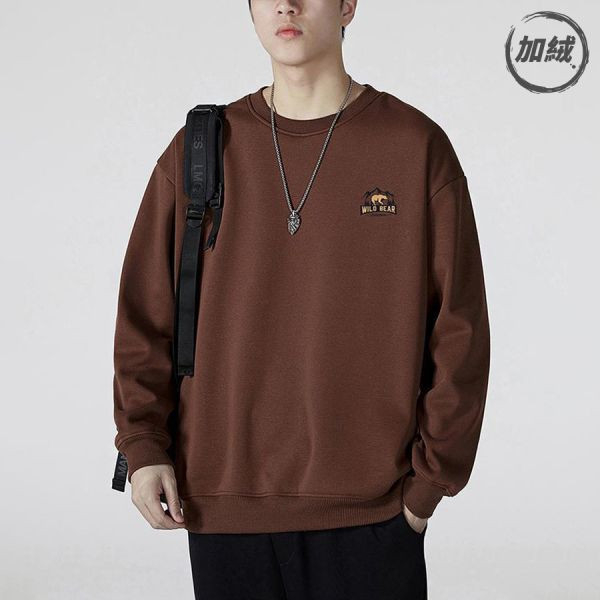 巖熊重磅潮流長袖 - 5色（加絨）（限時特賣 - 5折） 幕峰MuFeng,男裝特賣,5折優惠,快閃活動,限時出清,網路購物,男裝品牌,超值優惠,時尚穿搭,2025特賣