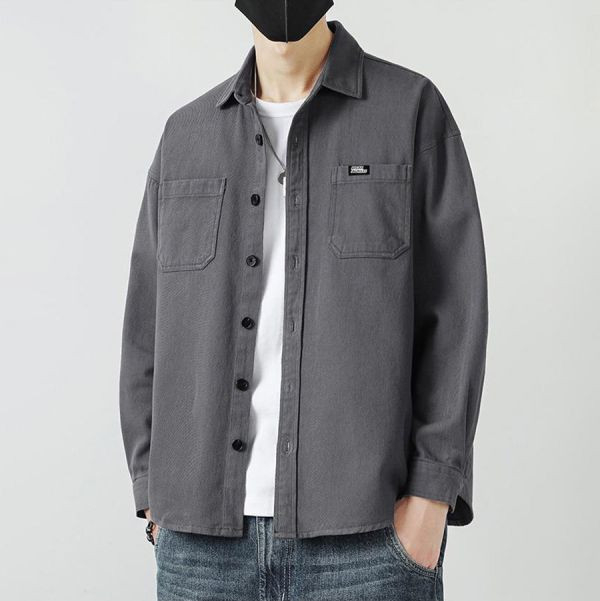 銳峰工裝休閒襯衫外套 - 4配色（限時特賣 - 5折） 幕峰MuFeng,男裝特賣,5折優惠,快閃活動,限時出清,網路購物,男裝品牌,超值優惠,時尚穿搭,2025特賣