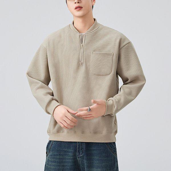 勁序重磅加厚潮流半拉鍊長袖 - 3配色（限時特賣 - 5折） 幕峰MuFeng,男裝特賣,5折優惠,快閃活動,限時出清,網路購物,男裝品牌,超值優惠,時尚穿搭,2026特賣