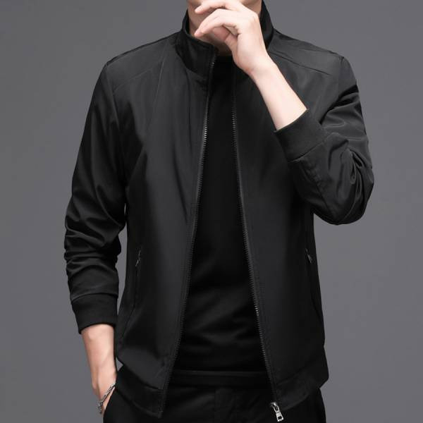 立領簡約素色外套 - 3配色（限時特賣 - 5折） 幕峰MuFeng,男裝特賣,5折優惠,快閃活動,限時出清,網路購物,男裝品牌,超值優惠,時尚穿搭,2025特賣