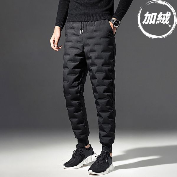 極禦羽絨保暖束口長褲 - 1配送（加絨） 幕峰MuFeng,機能羽棉長褲,防風保暖褲,三防機能褲,秋冬厚款長褲,運動休閒褲,戶外機能穿搭,滑雪風長褲,耐寒男裝褲款,冬季實用褲