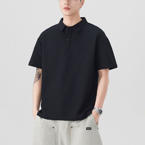 風朗寬鬆POLO短袖 - 6配色 幕峰MuFeng,POLO,短袖,上衣,男裝,夏天,百搭,網路購物,品牌服飾,2025