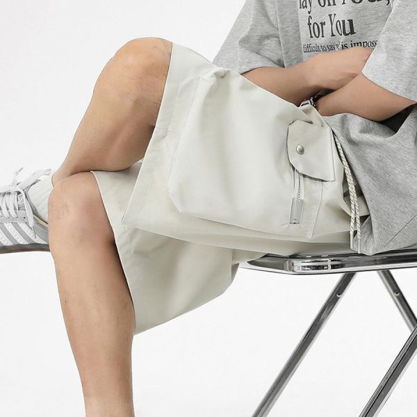 輕行寬鬆工裝五分短褲 - 4配色 幕峰MuFeng,工裝短褲男,五分短褲,戶外短褲,寬鬆短褲,多口袋設計,夏季男裝,休閒短褲,機能風穿搭,男裝下身