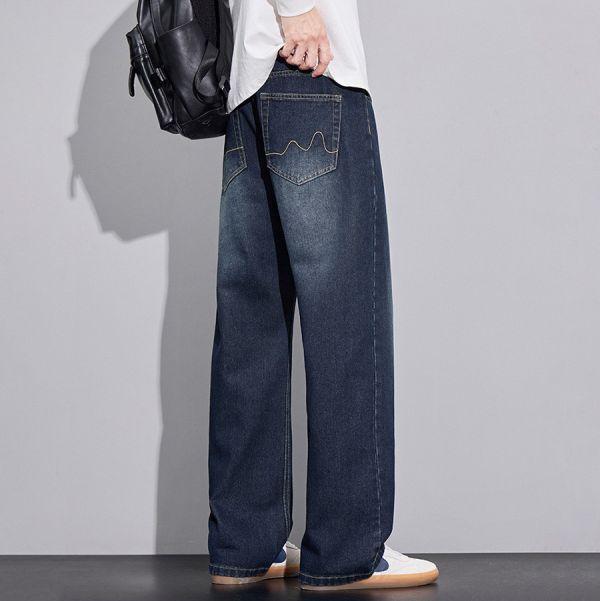 本著寬鬆直筒休閒牛仔長褲 - 3配色（限時特賣 - 5折） 幕峰MuFeng,男裝特賣,5折優惠,快閃活動,限時出清,網路購物,男裝品牌,超值優惠,時尚穿搭,2026特賣