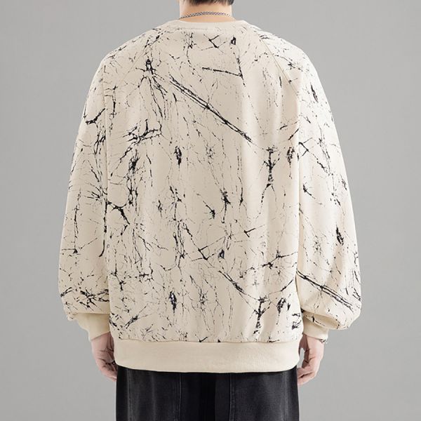 幻燒個性紮染潮流長袖 - 3配色 幕峰MuFeng,圓領長袖衛衣,扎染燒花上衣,潮流男裝,寬鬆版型上衣,大尺碼男裝,個性設計衛衣,秋冬長袖穿搭,街頭風上衣,百搭潮流單品