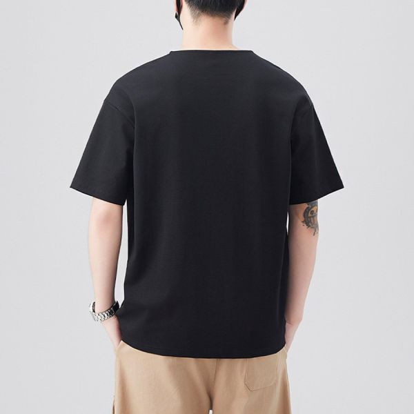 雲棉亨利領休閒短袖 - 4配色（限時特賣 - 5折） 幕峰MuFeng,男裝特賣,5折優惠,快閃活動,限時出清,網路購物,男裝品牌,超值優惠,時尚穿搭,2025特賣