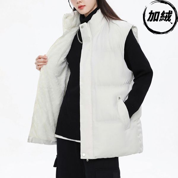 雲絨立領羽絨背心 - 3配色（加絨） 幕峰Mufeng,羽絨,背心,保暖,冬天,服飾,2024,網購,男裝,加絨