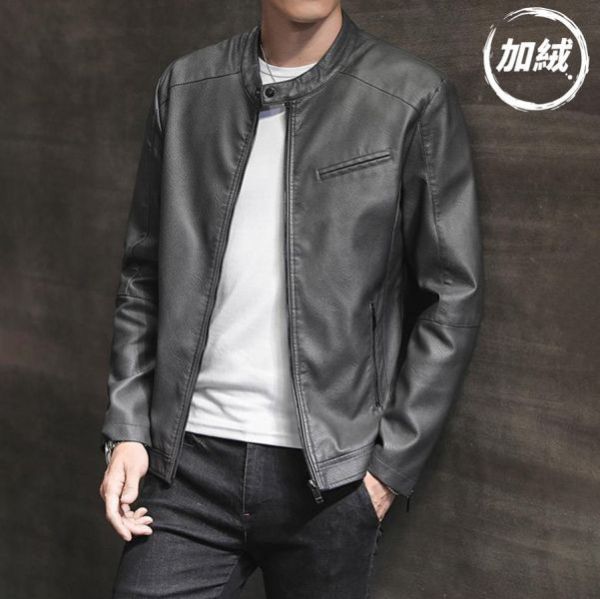 傲爵潮流皮衣外套 - 3配色（加絨）（限時特賣 - 5折） 幕峰MuFeng,男裝特賣,5折優惠,快閃活動,限時出清,網路購物,男裝品牌,超值優惠,時尚穿搭,2026特賣