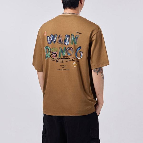 諾格重磅潮流印花短袖 - 4配色 幕峰MuFeng,印花短袖,T恤男,潮流短袖,男士T恤,街頭穿搭,休閒短袖,百搭上衣,夏季男裝,四色可選