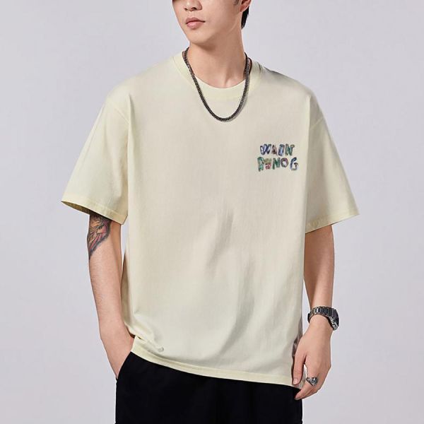 諾格重磅潮流印花短袖 - 4配色 幕峰MuFeng,印花短袖,T恤男,潮流短袖,男士T恤,街頭穿搭,休閒短袖,百搭上衣,夏季男裝,四色可選