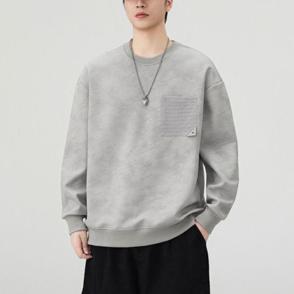 霧紋潮流休閒長袖 - 2配色（限時特賣 - 5折） 幕峰MuFeng,男裝特賣,5折優惠,快閃活動,限時出清,網路購物,男裝品牌,超值優惠,時尚穿搭,2026特賣