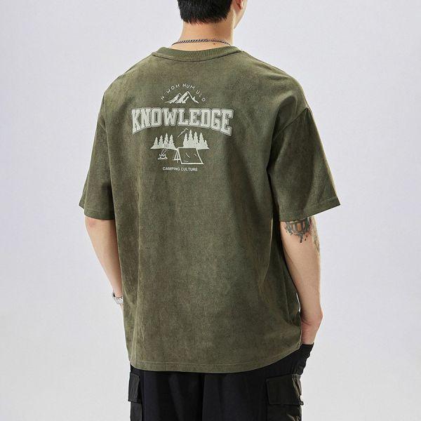 宿野重磅麂皮絨休閒短袖 - 3配色（限時特賣 - 5折） 幕峰MuFeng,男裝特賣,5折優惠,快閃活動,限時出清,網路購物,男裝品牌,超值優惠,時尚穿搭,2026特賣