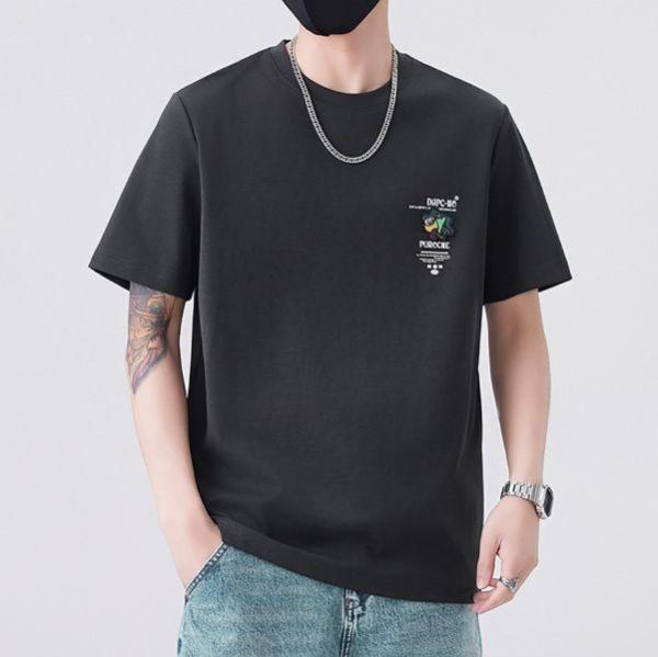 拼藝刺繡印花潮流短袖 - 4配色（限時特賣 - 5折） 幕峰MuFeng,男裝特賣,5折優惠,快閃活動,限時出清,網路購物,男裝品牌,超值優惠,時尚穿搭,2026特賣