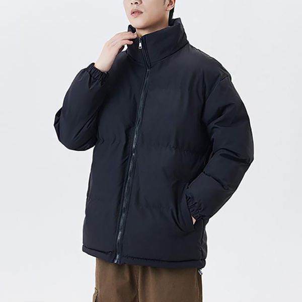 拚色棉絨防風外套 - 3配色 幕峰MuFeng,麵包服,情侶裝,外套,棉衣,保暖,男裝,冬天網路購物,2024