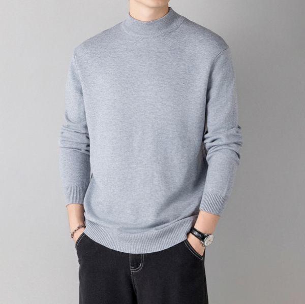 柔序半高領針織毛衣長袖 - 7配色（限時特賣 - 5折） 幕峰MuFeng,男裝特賣,5折優惠,快閃活動,限時出清,網路購物,男裝品牌,超值優惠,時尚穿搭,2026特賣