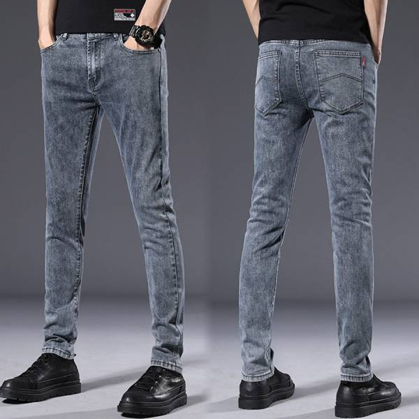 霧輝彈力修身牛仔長褲 - 1配色（限時特賣 - 5折） 幕峰MuFeng,男裝特賣,5折優惠,快閃活動,限時出清,網路購物,男裝品牌,超值優惠,時尚穿搭,2026特賣