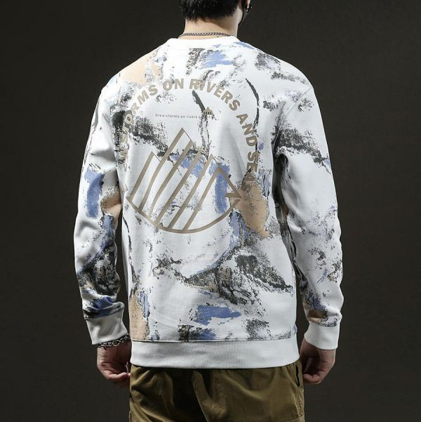 湧激潮流印花長袖 - 3配色（限時特賣 - 5折） 幕峰MuFeng,男裝特賣,5折優惠,快閃活動,限時出清,網路購物,男裝品牌,超值優惠,時尚穿搭,2026特賣