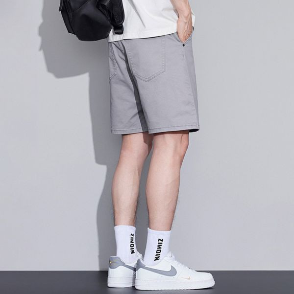 馳格休閒直筒四分短褲 - 4配色（限時特賣 - 5折） 幕峰MuFeng,男裝特賣,5折優惠,快閃活動,限時出清,網路購物,男裝品牌,超值優惠,時尚穿搭,2025特賣