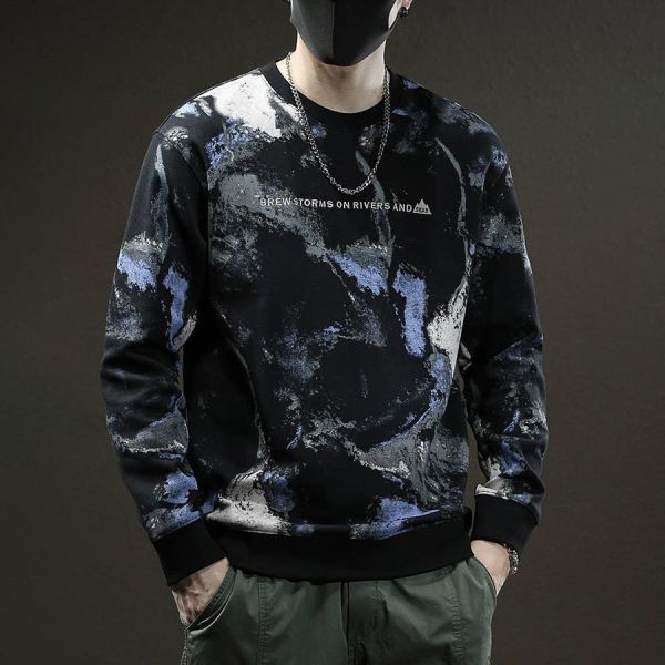 湧激潮流印花長袖 - 3配色（限時特賣 - 5折） 幕峰MuFeng,男裝特賣,5折優惠,快閃活動,限時出清,網路購物,男裝品牌,超值優惠,時尚穿搭,2026特賣