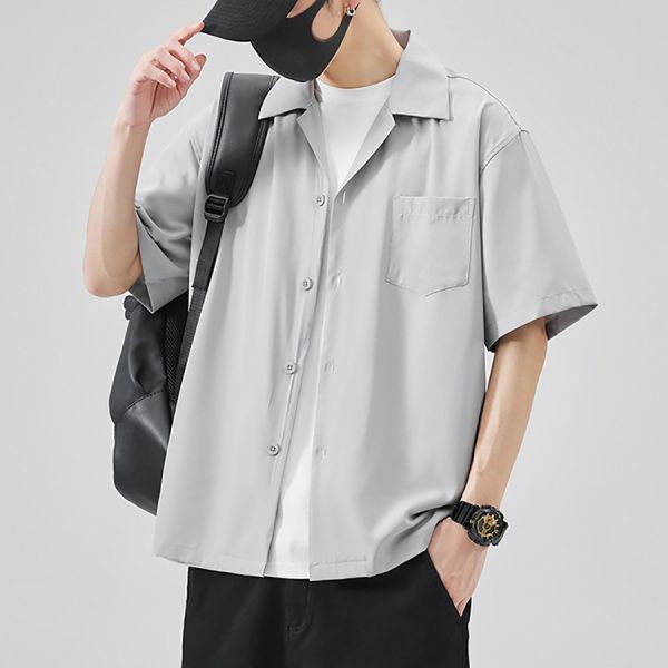 冰墜休閒襯衫短袖 - 4配色 幕峰,班服,團服,外套,褲子,襯衫,男裝,牛仔褲,網路購物,購物
