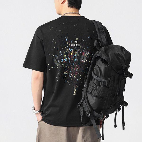 捍跡重磅潮流印花短袖 - 2配色（限時特賣 - 5折） 幕峰MuFeng,男裝特賣,5折優惠,快閃活動,限時出清,網路購物,男裝品牌,超值優惠,時尚穿搭,2026特賣