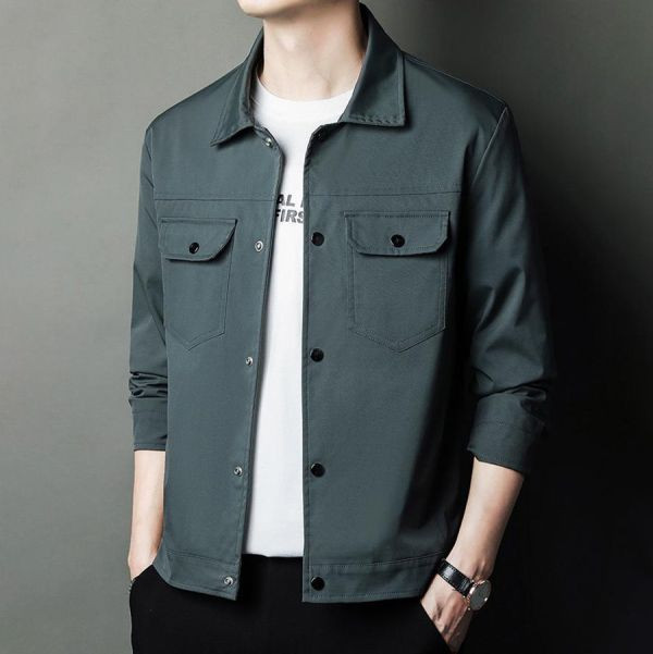 飛休翻領休閒外套 - 3配色（限時特賣 - 5折） 幕峰MuFeng,男裝特賣,5折優惠,快閃活動,限時出清,網路購物,男裝品牌,超值優惠,時尚穿搭,2026特賣