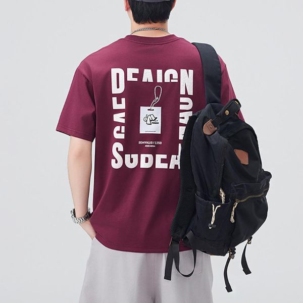 牧遠重磅刺繡印花短袖 - 4配色 幕峰MuFeng,刺繡短袖,美式T恤,重工刺繡T恤,圓領短袖男,寬鬆短袖,潮流上衣,街頭穿搭,休閒T恤,2026