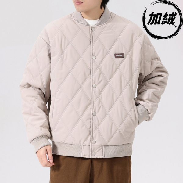 鑽格防風休閒保暖外套 - 3配色（加絨）（限時特賣 - 5折） 幕峰MuFeng,男裝特賣,5折優惠,快閃活動,限時出清,網路購物,男裝品牌,超值優惠,時尚穿搭,2025特賣