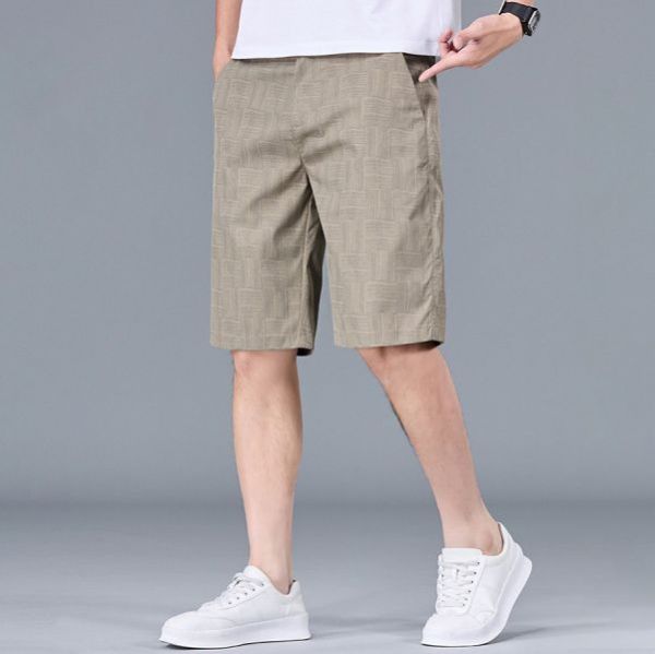 波影冰絲休閒短褲 - 4配色（限時特賣 - 5折） 幕峰MuFeng,男裝特賣,5折優惠,快閃活動,限時出清,網路購物,男裝品牌,超值優惠,時尚穿搭,2026特賣