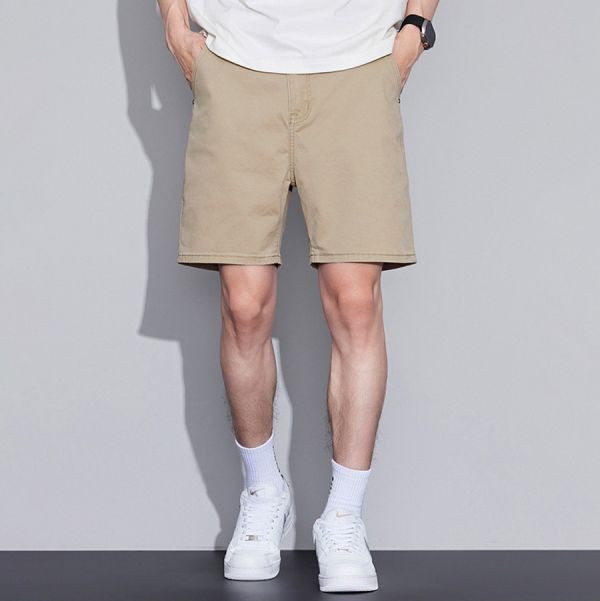 馳格休閒直筒四分短褲 - 4配色（限時特賣 - 5折） 幕峰MuFeng,男裝特賣,5折優惠,快閃活動,限時出清,網路購物,男裝品牌,超值優惠,時尚穿搭,2025特賣