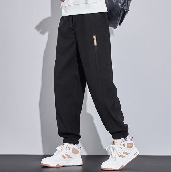 星紋重磅縮口毛絨長褲 - 3配色 幕峰MuFeng,星空紋束腳褲,重磅毛呢褲,潮牌長褲,秋冬長褲,質感束腳褲,高街風褲款,街頭休閒褲,男士時尚褲,百搭長褲