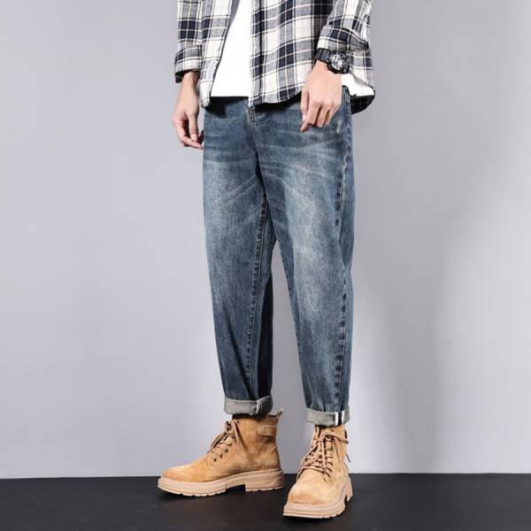 霸煌哈倫牛仔長褲 - 2配色 幕峰,Mufeng,牛仔,流行,上衣,褲子,外套,穿搭,印花,服飾