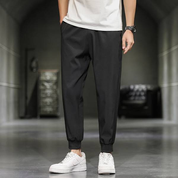 簡約居家休閒長褲（束口） - 2配色（限時特賣 - 5折） 幕峰MuFeng,男裝特賣,5折優惠,快閃活動,限時出清,網路購物,男裝品牌,超值優惠,時尚穿搭,2025特賣