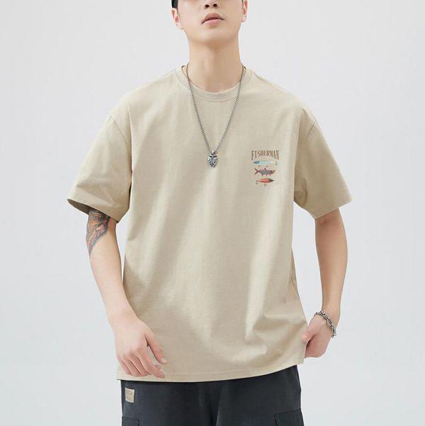 釣悠印花休閒短袖 - 2配色（限時特賣 - 5折） 幕峰MuFeng,男裝特賣,5折優惠,快閃活動,限時出清,網路購物,男裝品牌,超值優惠,時尚穿搭,2026特賣