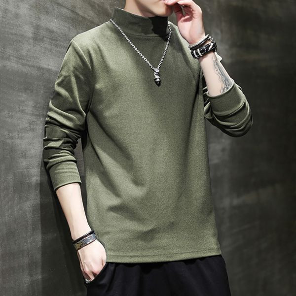 簡約半高領休閒長袖 - 8配色（限時特賣 - 5折） 幕峰MuFeng,男裝特賣,5折優惠,快閃活動,限時出清,網路購物,男裝品牌,超值優惠,時尚穿搭,2026特賣