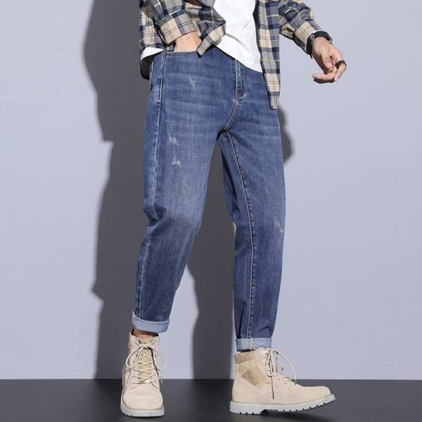 小爪鬆垮牛仔長褲 - 1配色（限時特賣 - 5折） 幕峰MuFeng,男裝特賣,5折優惠,快閃活動,限時出清,網路購物,男裝品牌,超值優惠,時尚穿搭,2025特賣