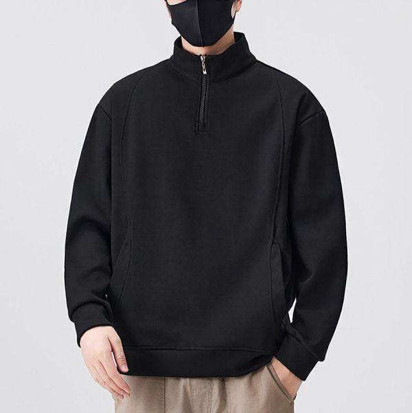 順穿半拉鍊立領雙口袋長袖 - 3配色（限時特賣 - 5折） 幕峰MuFeng,男裝特賣,5折優惠,快閃活動,限時出清,網路購物,男裝品牌,超值優惠,時尚穿搭,2026特賣